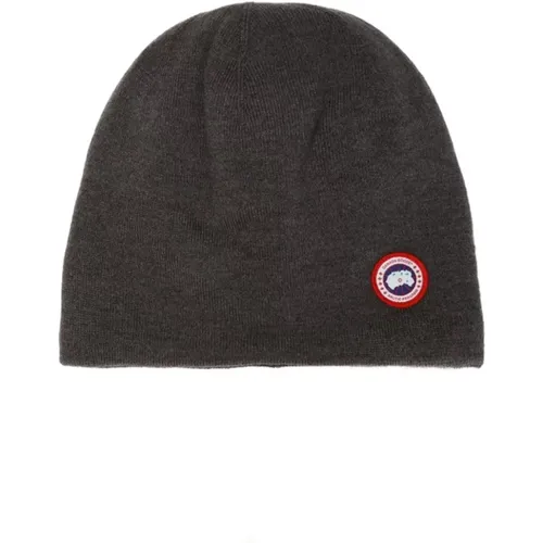 Wool hat with logo , unisex, Sizes: ONE SIZE - Canada Goose - Modalova