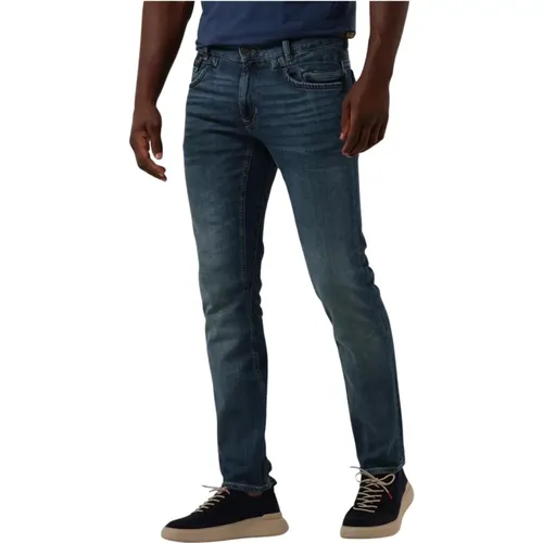 Tiefes Mittelblaues Slim Fit Jeans , Herren, Größe: W30 L34 - PME Legend - Modalova