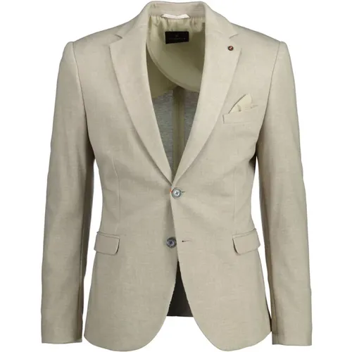 Stylish Light Colbert Jacket , male, Sizes: 2XL, M, S, XL, L - Zuitable - Modalova