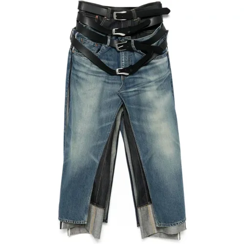 Midnight Wide-Leg Denim Hose - Junya Watanabe - Modalova