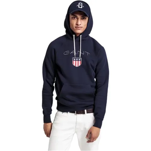 Adjustable Hooded Sweatshirt , male, Sizes: 3XL, 2XL, XL, L - Gant - Modalova