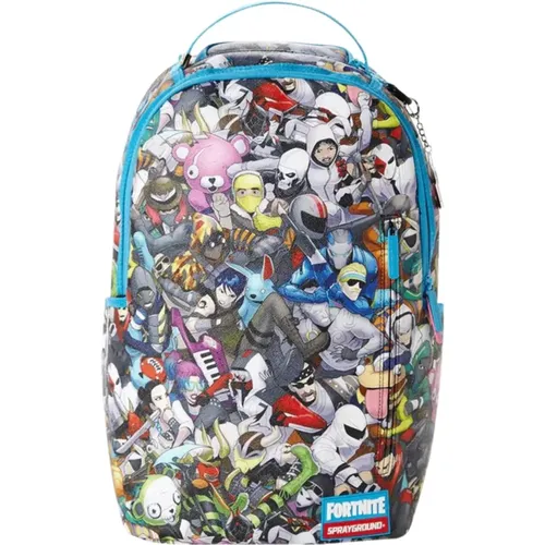Multicolour Kids Backpack with Front Zipper Pocket , unisex, Sizes: ONE SIZE - Sprayground - Modalova