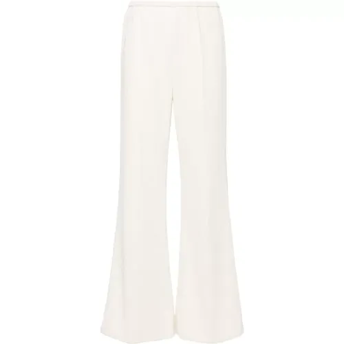 Corduroy Elasticated Waistband Straight Leg Trousers , female, Sizes: S, M - Forte Forte - Modalova