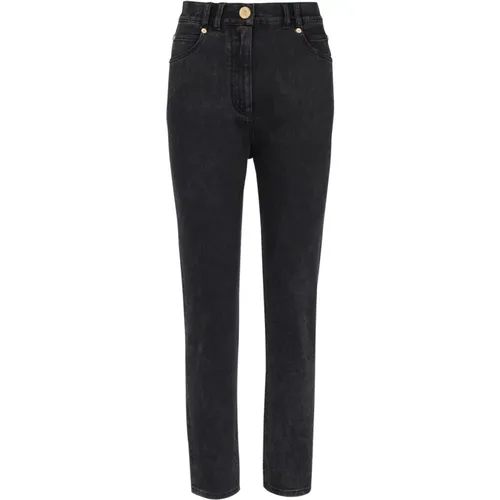 Slim-fit denim jeans , female, Sizes: L, M, S, XS - Balmain - Modalova