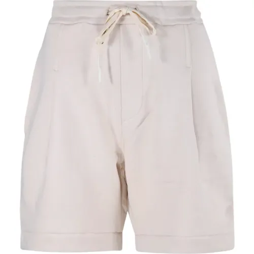 Cream Unisex Sweatshorts , female, Sizes: XS - A Paper Kid - Modalova