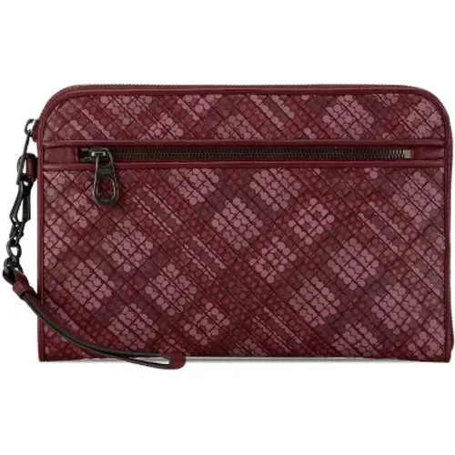 Pre-owned Leather clutches , female, Sizes: ONE SIZE - Bottega Veneta Vintage - Modalova