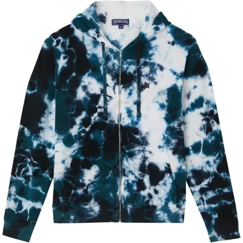 Ocean Tie & Dye Kapuzen-Sweatshirt mit Reißverschluss - Vilebrequin - Modalova