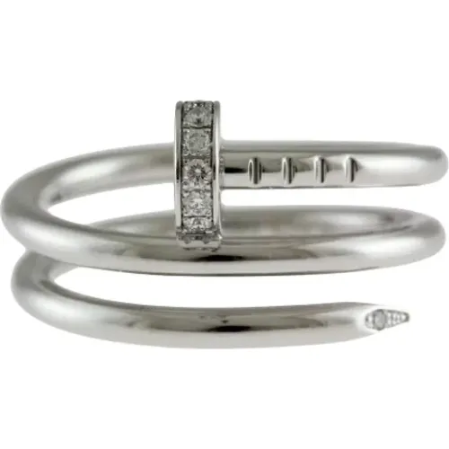 Pre-owned White Gold rings , female, Sizes: ONE SIZE - Cartier Vintage - Modalova