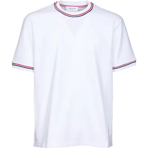 Weiße T-Shirts und Polos mit Pinafore Metal , Herren, Größe: XL - Thom Browne - Modalova