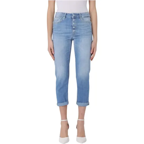 Cropped Jeans , female, Sizes: W29, W25, W30 - Dondup - Modalova
