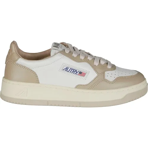 Niedrige Leder Medalist Sneakers , Damen, Größe: 36 EU - Autry - Modalova