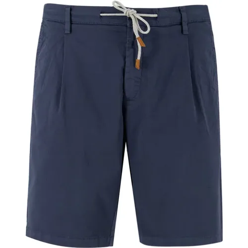 Contrasting Color Jogger Bermuda Shorts , male, Sizes: W34, W40, W38 - Eleventy - Modalova