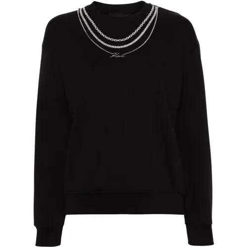 Stylish Sweatshirt for Men , female, Sizes: M, L - Karl Lagerfeld - Modalova