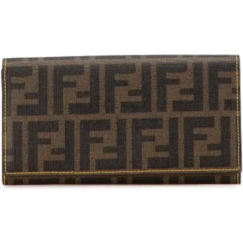 Pre-owned Canvas wallets , female, Sizes: ONE SIZE - Fendi Vintage - Modalova