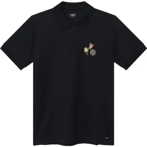 Polo-Shirt Kurzarm , Herren, Größe: S - Fendi - Modalova