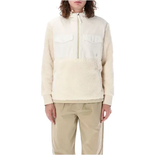 Cream Multi Hooded Pile Outerwear , male, Sizes: M - Ralph Lauren - Modalova
