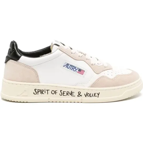 White Medalist Sneakers with Logo Patch , male, Sizes: 6 UK, 9 UK - Autry - Modalova