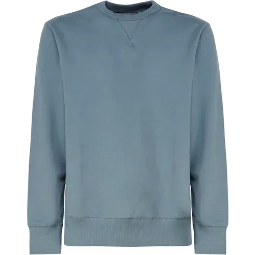 Blauer V-Ausschnitt Pullover mit Monogramm - Calvin Klein - Modalova