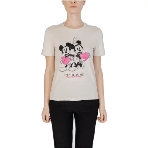 Mickey Valentine T-Shirt Kollektion , Damen, Größe: M - Only - Modalova