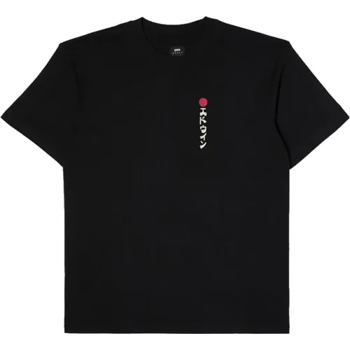 Kamifuji T-Shirt Schwarz , Herren, Größe: M - Edwin - Modalova