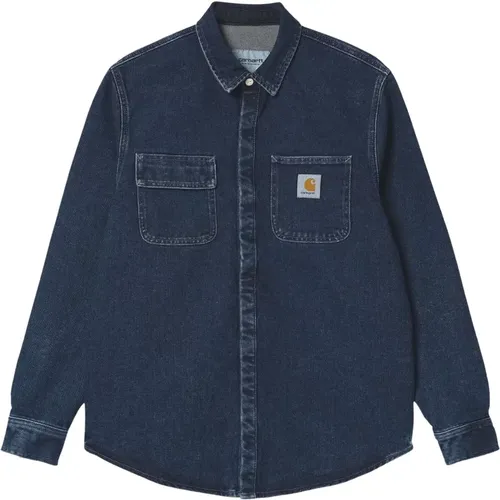 Salinac Denim Shirt Jacket , male, Sizes: M, L, S - Carhartt WIP - Modalova