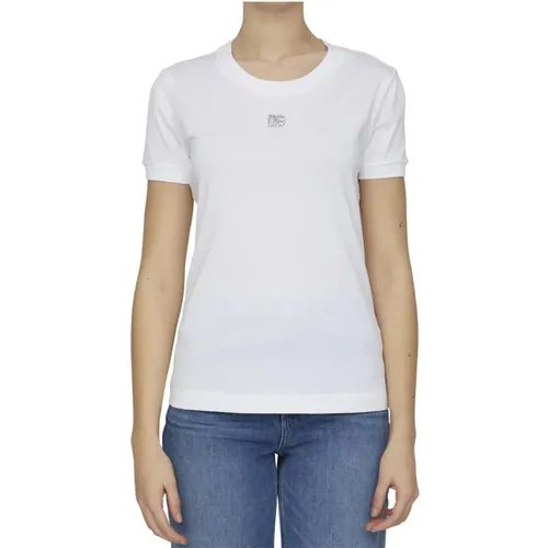 T-Shirt , Damen, Größe: 2XS - Dolce & Gabbana - Modalova