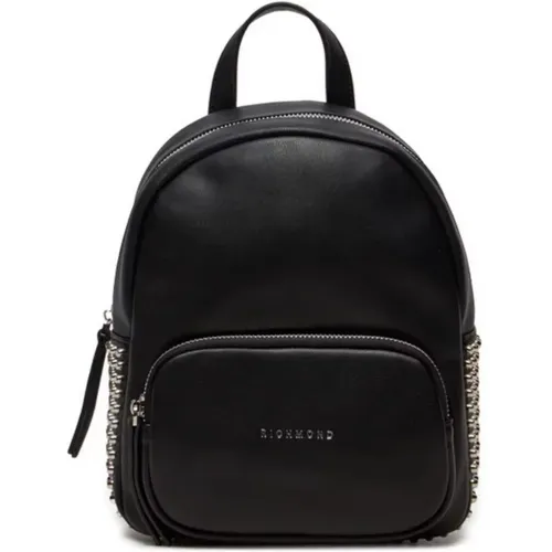 Nieten-Logo-Rucksack Schwarz - John Richmond - Modalova