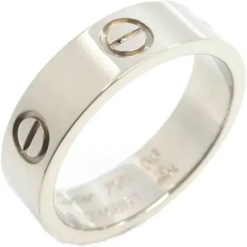 Pre-owned White Gold rings , female, Sizes: ONE SIZE - Cartier Vintage - Modalova