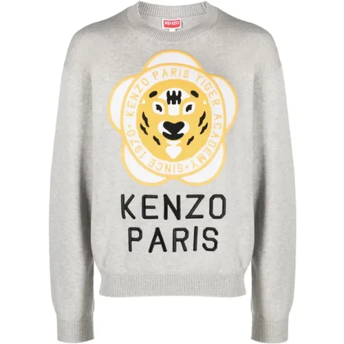 Wool Blend Sweatshirt Aw23 , male, Sizes: M - Kenzo - Modalova