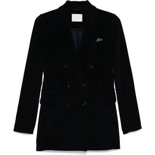 Corduroy Double-Breasted Jacket , female, Sizes: S, L, M, 2XS, XS - Circolo 1901 - Modalova