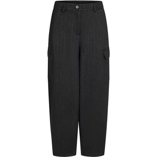 Stilvolle Cargo Hose Schwarz , Damen, Größe: 2XL - RUE de FEMME - Modalova