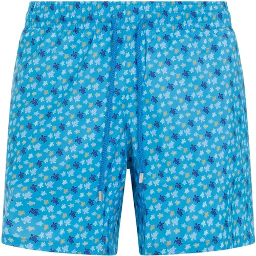 Blue Turtle Swim Shorts , male, Sizes: S, XL - Vilebrequin - Modalova