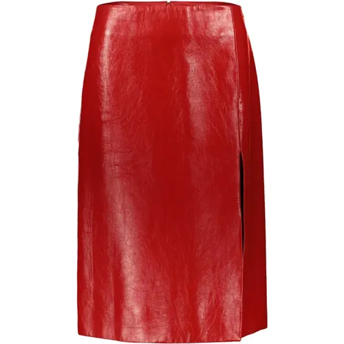 Leather skirt , female, Sizes: S - Balenciaga - Modalova