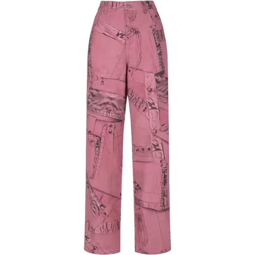 Boyfriend Printed Jeans , female, Sizes: XS, 2XS - Blumarine - Modalova