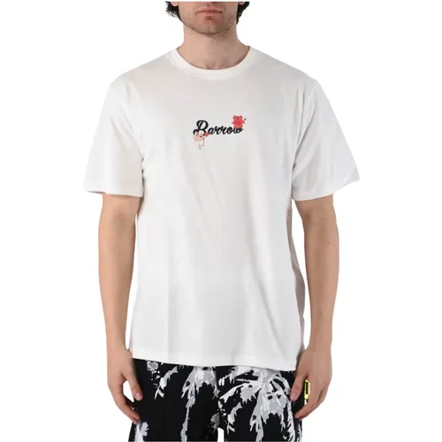 Graphic Print T-shirt , male, Sizes: M, L, XS, S - Barrow - Modalova