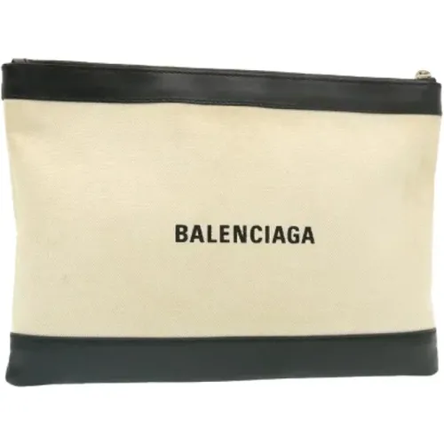 Pre-owned Canvas Balenciaga Clutch , female, Sizes: ONE SIZE - Balenciaga Vintage - Modalova