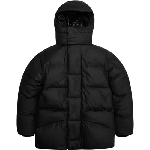 Harbin Puffer Jacke - Wasserdichte Winterjacke , Damen, Größe: M - Rains - Modalova