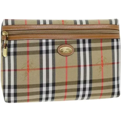 Pre-owned Canvas clutches , female, Sizes: ONE SIZE - Burberry Vintage - Modalova