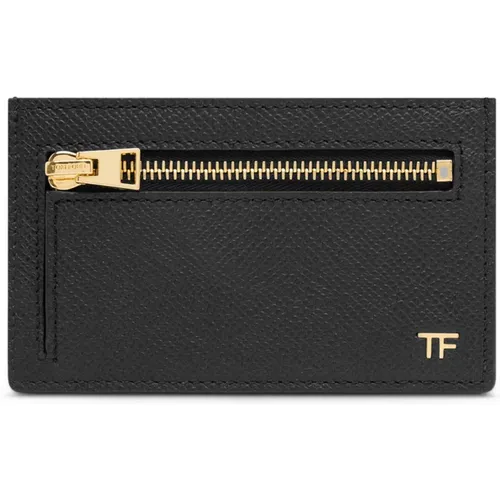 Leder-Kartenhalter Tom Ford - Tom Ford - Modalova