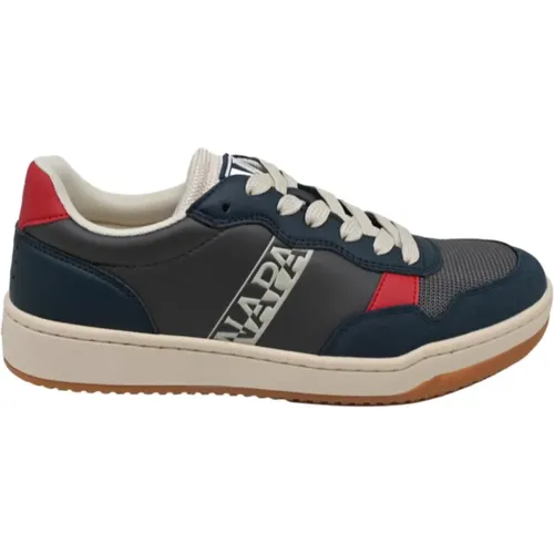 Grau Marineblau Casual Sneakers Stil , Herren, Größe: 44 EU - Napapijri - Modalova