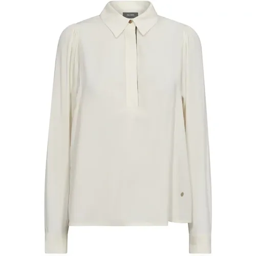 Elegante Mona Shirt in Ecru , Damen, Größe: L - MOS MOSH - Modalova