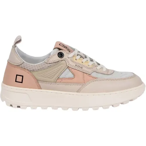 Beige und Rosa Lauf Hybrid Sneakers , Damen, Größe: 41 EU - D.A.T.E. - Modalova