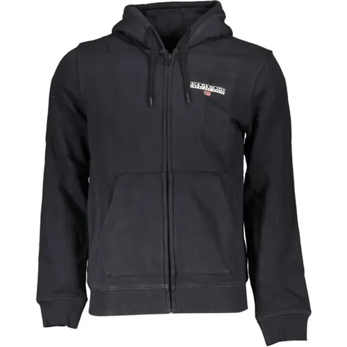 Elegant Fleece Hooded Sweatshirt in , male, Sizes: S - Napapijri - Modalova