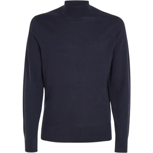 Merino Wool High Neck Sweater , male, Sizes: XL, L, M, 2XL - Calvin Klein - Modalova