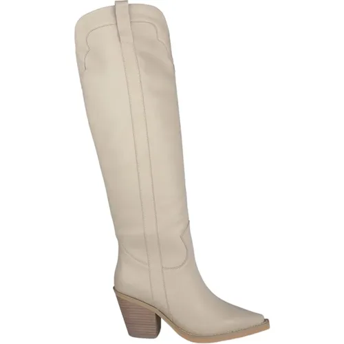 Pointed Toe Leather Ankle Boots , female, Sizes: 3 UK, 5 UK, 4 UK, 8 UK - Alma en Pena - Modalova