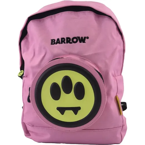 Canvas Rucksack mit Smiley-Tasche - BARROW - Modalova