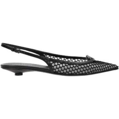 Mesh Slingback Heels , female, Sizes: 4 UK, 4 1/2 UK, 7 UK, 6 UK, 5 1/2 UK, 5 UK - Valentino Garavani - Modalova