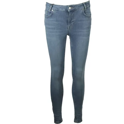 The Celinazip 101 High Slim Jeans 10703574 , female, Sizes: W27 L28, W25 L28, W31 L28, W30 L28 - My Essential Wardrobe - Modalova