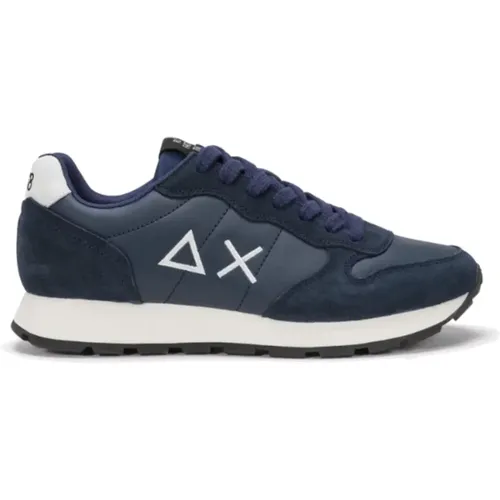 Klassische Navy Blaue Sneakers , Herren, Größe: 43 EU - Sun68 - Modalova