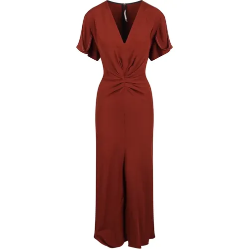 Elegantes Gathered Crepe Kleid - Victoria Beckham - Modalova